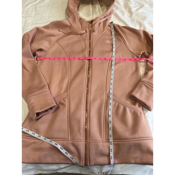 Woman's The North Face Mattea Hooded Full Zip Fleece Lined Sweater - Picture 7 of 9